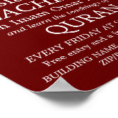 Add Your Own Logo, Islamic Teaching Advertising Poster (Hoek)