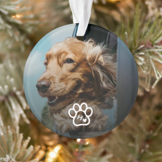 Add Your Own Photo Dog Pets Monogram (Arbre)