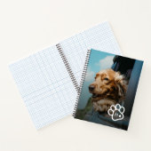 Add Your Own Photo Dog Pets Monogram Notitieboek (Binnen)