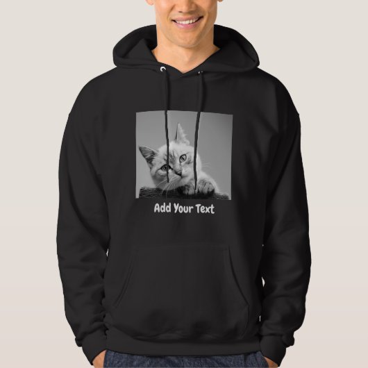 Add Your Own Photo With Your Text Hoodie (Voorkant)