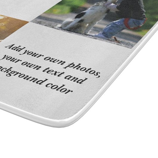 Add your own photos, text and  background throw pi snijplank (Hoek)