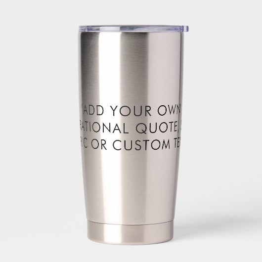 Add Your Own Quote Geïsoleerde Drinkbeker (Links)