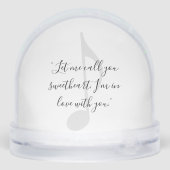 Add Your Own Song Lyric Sneeuwbol (Achterkant)