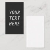 Add Your Own Text  Informatiekaartje (Voorkant / Achterkant)