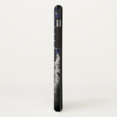 Add your own text on grunge American flag Case-Mate iPhone Case (Achterkant/links)