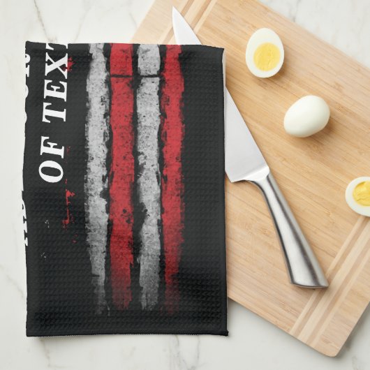 Add your own text on grunge American flag Theedoek (Quarter Fold)