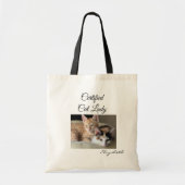 Add Your Photo Cat Lady Gym Tote Bag (Devant)