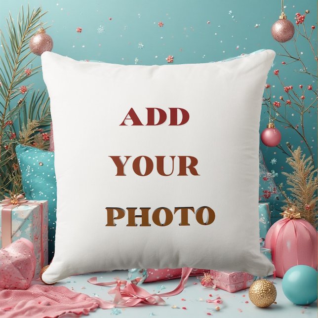Add Your Photo Modern Elegant Minimal Style Custom Kussen (Add Your Photo Modern Elegant Minimal Style Custom Throw Pillow)