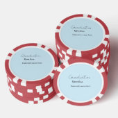 add your text simple graduate add school name cong poker chips (Opstapeling)