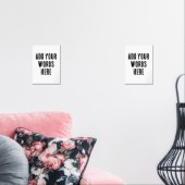 Add Your Words Here Custom Customized Personalized Muurkunst Sets (Woonkamer)