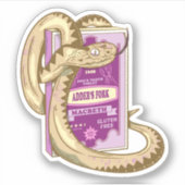 ADDERS VORK Heksen Spell Shakespeare Sticker (Voorkant)