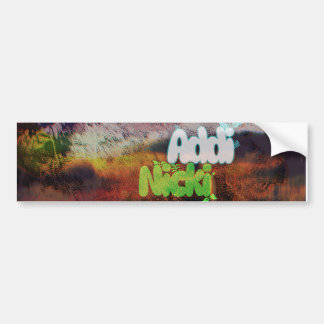 Addi Nicki Album Hoogwaardige Kunstwerk Bumpersticker