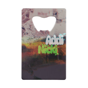 Addi Nicki Album Hoogwaardige Kunstwerk Kredietkaart Flessenopener