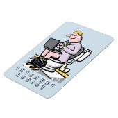 Addicatie voor computer, internet en sociale media magneet (Linkerzijde)