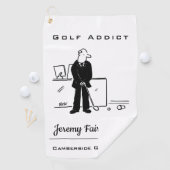 Addict de golf - Drôle Golf Cartoon Serviette de g (En situation)