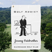 Addict de golf - Drôle Golf Cartoon Serviette de g