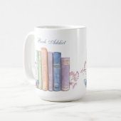 Addict de livre personnalisable grande Mug (Devant gauche)
