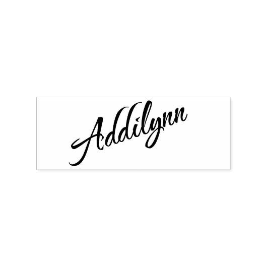 Addilynn voornaam cursief script 	rubberstempel (Afrduk)