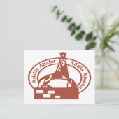 Addis Ababa Stamp Briefkaart (Staand voorkant)