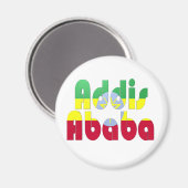 Addis Abeba, Ethiopië Magneet (Voorkant / Achterkant)