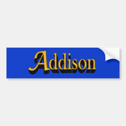 Addison Bumper Sticker (Devant)