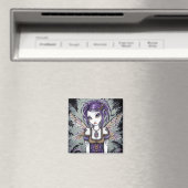 "Addison" Dragonfly Fairy Art Magnet (In Situ (Lave-vaisselle))