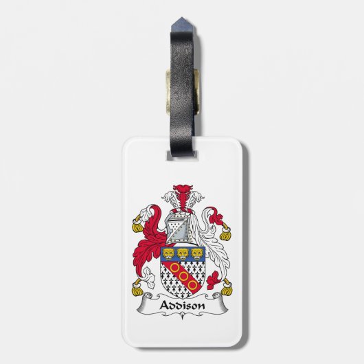 Addison Family Crest Bagagelabel (Achterkant verticaal)