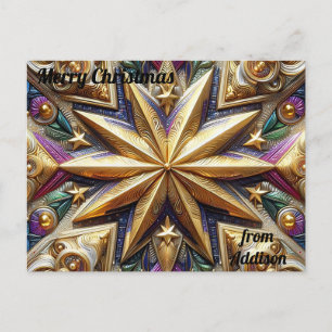 ADDISON ~ KERST ~ 3D-sterpatroon ~ Briefkaart