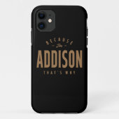Addison Name Personalized Birthday Name Addison Case-Mate iPhone Case (Achterkant)