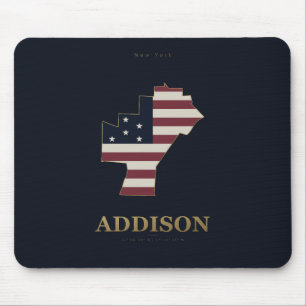 Addison New York Amerikaanse Silhouette Muismat