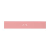 Addison Roze Classic Elegant Bruiloft Uitnodigingen Wikkel (Vlak)