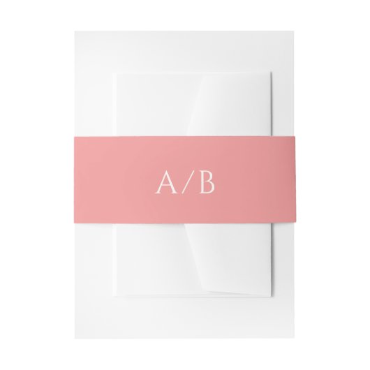Addison Roze Classic Elegant Bruiloft Uitnodigingen Wikkel (Voorkant Voorbeeld)