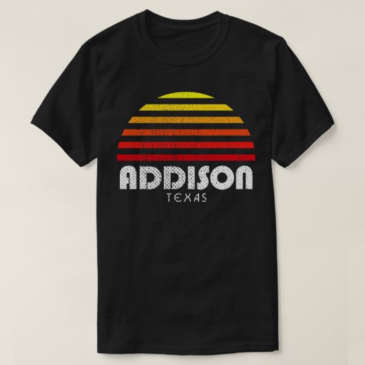 Addison Texas Vakantie Zonsondergang TX T-shirt (Design voorkant)