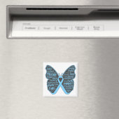 Addison's Disease Awareness Butterfly Magneet (Insitu (Vaatwasser))
