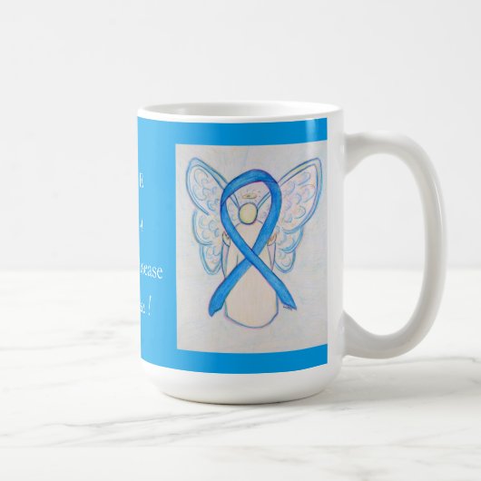 Addison's Disease Awareness Ribbon Angel Mug (Droite)