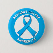 Addison's Disease Awareness Ribbon Ronde Button 5,7 Cm (Voorkant)