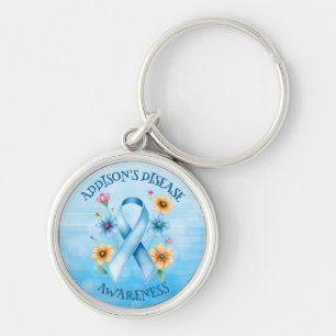 Addison's Disease Awareness Ribbon Sleutelhanger