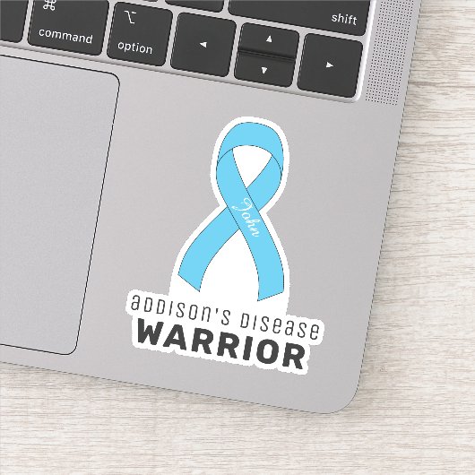 Addison's Disease Warrior Vinyl Sticker (Detail)