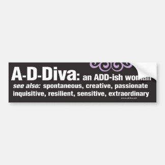 ADDiva Bumpersticker - zwart