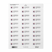 Address Labels, Constitution Party Etiket (Full Sheet)