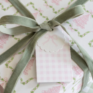 Addy's Gingham Bow Favor Tags Bedankjes Labels