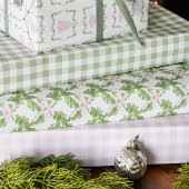 Addy's roze marshmallow Gingham inpakpapier