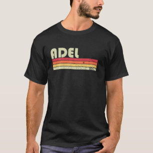 Adel Ia Iowa Funny City Home Roots Retro 70s 80s T-shirt
