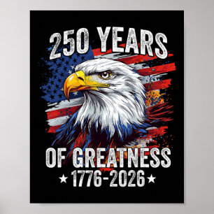 Adelaar 250 Jaar Amerikaans 1776 2026 250e Verjaar Poster