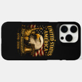 Adelaar 250e verjaardag Verenigde Staten van Ameri Case-Mate iPhone Case (Achterkant (horizontaal))