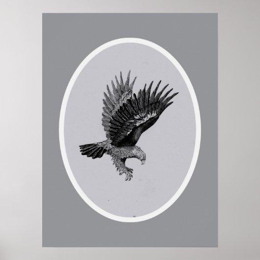 Adelaar bij Licht Poster (Voorkant)