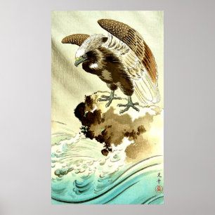 Adelaar boven golven Tsuchiya Koitsu 1930s Poster