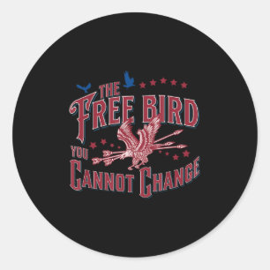 Adelaar De Vogel Die Je Niet Kunt Veranderen 4 Jul Ronde Sticker