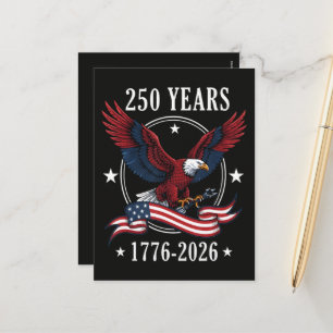 Adelaar En Vlag 250 Jaar 1776-2026 250ste Feestdagenkaart