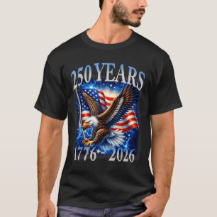Adelaar en Vlag 250 Jaar 1776-2026 250ste Verjaard T-shirt